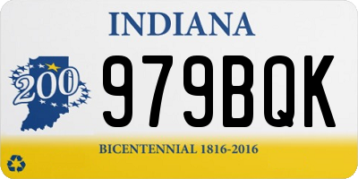 IN license plate 979BQK