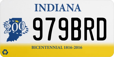 IN license plate 979BRD