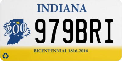 IN license plate 979BRI