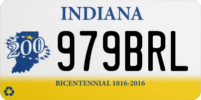 IN license plate 979BRL