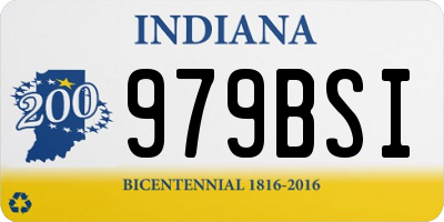 IN license plate 979BSI