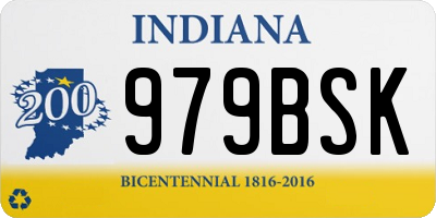 IN license plate 979BSK