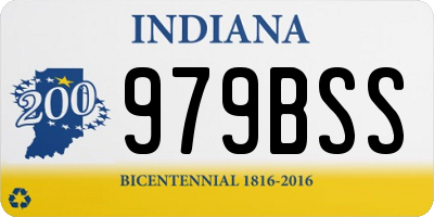 IN license plate 979BSS