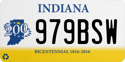 IN license plate 979BSW