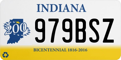 IN license plate 979BSZ