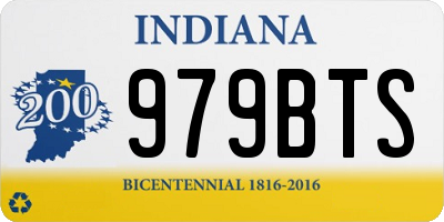 IN license plate 979BTS