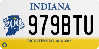 IN license plate 979BTU