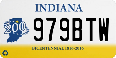 IN license plate 979BTW
