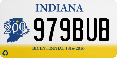 IN license plate 979BUB