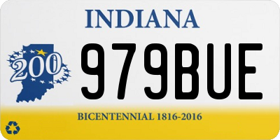 IN license plate 979BUE