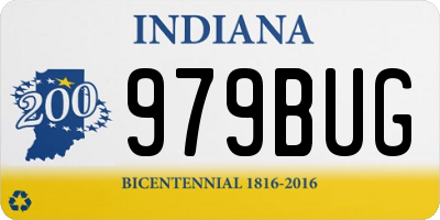 IN license plate 979BUG