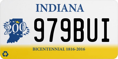 IN license plate 979BUI