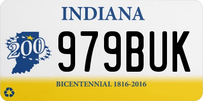 IN license plate 979BUK