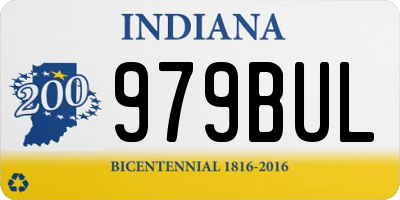 IN license plate 979BUL