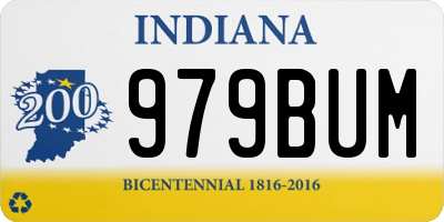 IN license plate 979BUM