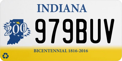 IN license plate 979BUV