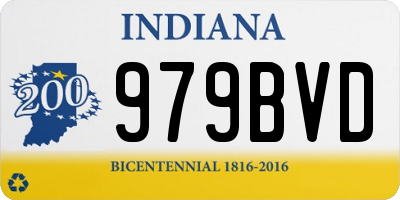 IN license plate 979BVD