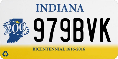 IN license plate 979BVK