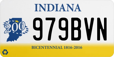 IN license plate 979BVN