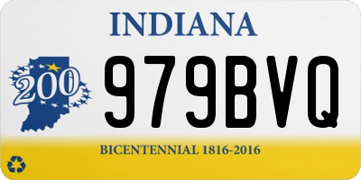 IN license plate 979BVQ