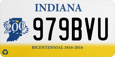 IN license plate 979BVU