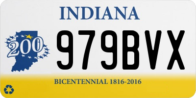 IN license plate 979BVX