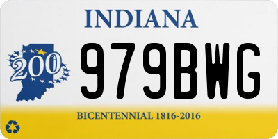 IN license plate 979BWG