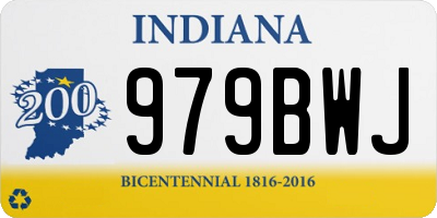 IN license plate 979BWJ