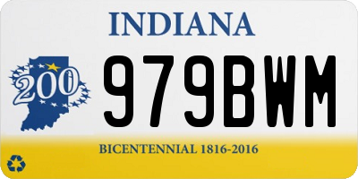 IN license plate 979BWM