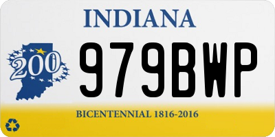 IN license plate 979BWP