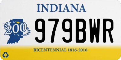 IN license plate 979BWR