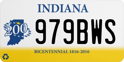 IN license plate 979BWS