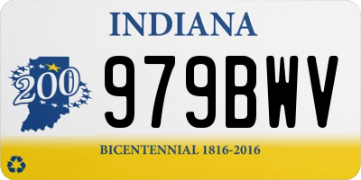 IN license plate 979BWV