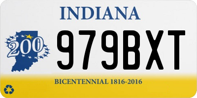 IN license plate 979BXT