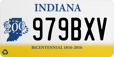 IN license plate 979BXV