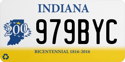 IN license plate 979BYC