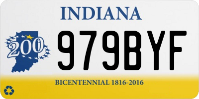 IN license plate 979BYF