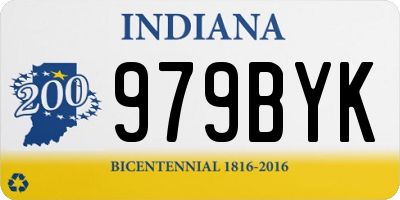 IN license plate 979BYK