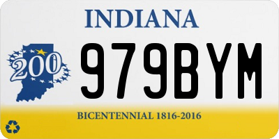 IN license plate 979BYM