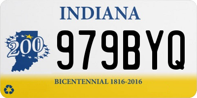 IN license plate 979BYQ