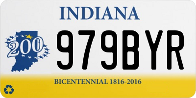 IN license plate 979BYR