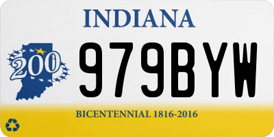 IN license plate 979BYW