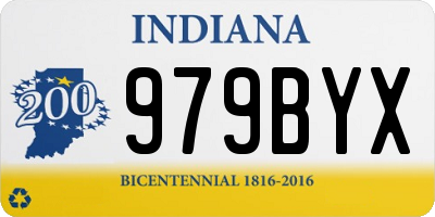 IN license plate 979BYX