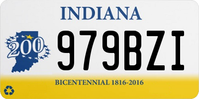 IN license plate 979BZI