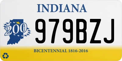 IN license plate 979BZJ