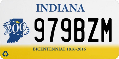 IN license plate 979BZM