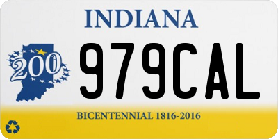 IN license plate 979CAL