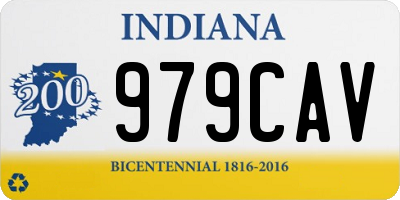 IN license plate 979CAV