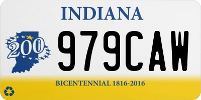 IN license plate 979CAW