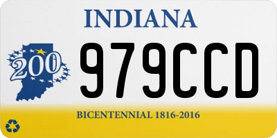 IN license plate 979CCD